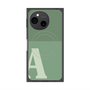 プレミアムスクエアケース with SnapMag［ オリジナル - initial two tone - A green ］