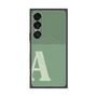 プレミアムスクエアケース with SnapMag［ オリジナル - initial two tone - A green ］