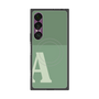 プレミアムスクエアケース with SnapMag［ オリジナル - initial two tone - A green ］