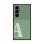 プレミアムスクエアケース with SnapMag［ オリジナル - initial two tone - A green ］