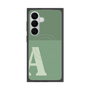 プレミアムスクエアケース with SnapMag［ オリジナル - initial two tone - A green ］