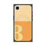 プレミアムスクエアケース with SnapMag［ オリジナル - initial two tone - B orange ］
