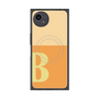 プレミアムスクエアケース with SnapMag［ オリジナル - initial two tone - B orange ］