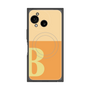 プレミアムスクエアケース with SnapMag［ オリジナル - initial two tone - B orange ］