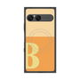 プレミアムスクエアケース with SnapMag［ オリジナル - initial two tone - B orange ］