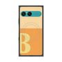プレミアムスクエアケース with SnapMag［ オリジナル - initial two tone - B orange ］