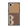 プレミアムスクエアケース with SnapMag［ オリジナル - initial two tone - B brown ］