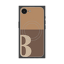 プレミアムスクエアケース with SnapMag［ オリジナル - initial two tone - B brown ］