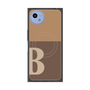 プレミアムスクエアケース with SnapMag［ オリジナル - initial two tone - B brown ］