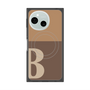 プレミアムスクエアケース with SnapMag［ オリジナル - initial two tone - B brown ］