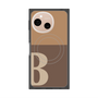 プレミアムスクエアケース with SnapMag［ オリジナル - initial two tone - B brown ］