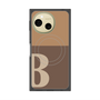 プレミアムスクエアケース with SnapMag［ オリジナル - initial two tone - B brown ］