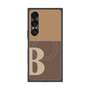 プレミアムスクエアケース with SnapMag［ オリジナル - initial two tone - B brown ］