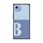 プレミアムスクエアケース with SnapMag［ オリジナル - initial two tone - B blue ］