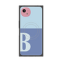 プレミアムスクエアケース with SnapMag［ オリジナル - initial two tone - B blue ］