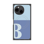 プレミアムスクエアケース with SnapMag［ オリジナル - initial two tone - B blue ］