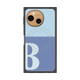 プレミアムスクエアケース with SnapMag［ オリジナル - initial two tone - B blue ］