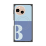 プレミアムスクエアケース with SnapMag［ オリジナル - initial two tone - B blue ］
