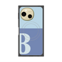 プレミアムスクエアケース with SnapMag［ オリジナル - initial two tone - B blue ］