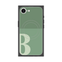 プレミアムスクエアケース with SnapMag［ オリジナル - initial two tone - B green ］