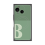 プレミアムスクエアケース with SnapMag［ オリジナル - initial two tone - B green ］
