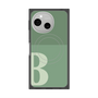プレミアムスクエアケース with SnapMag［ オリジナル - initial two tone - B green ］