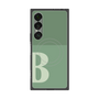 プレミアムスクエアケース with SnapMag［ オリジナル - initial two tone - B green ］