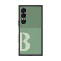 プレミアムスクエアケース with SnapMag［ オリジナル - initial two tone - B green ］