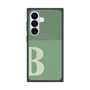 プレミアムスクエアケース with SnapMag［ オリジナル - initial two tone - B green ］
