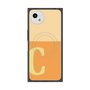 プレミアムスクエアケース with SnapMag［ オリジナル - initial two tone - C orange ］