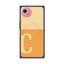 プレミアムスクエアケース with SnapMag［ オリジナル - initial two tone - C orange ］