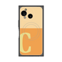 プレミアムスクエアケース with SnapMag［ オリジナル - initial two tone - C orange ］
