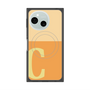 プレミアムスクエアケース with SnapMag［ オリジナル - initial two tone - C orange ］