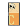 プレミアムスクエアケース with SnapMag［ オリジナル - initial two tone - C orange ］