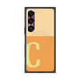 プレミアムスクエアケース with SnapMag［ オリジナル - initial two tone - C orange ］