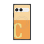 プレミアムスクエアケース with SnapMag［ オリジナル - initial two tone - C orange ］