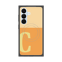 プレミアムスクエアケース with SnapMag［ オリジナル - initial two tone - C orange ］