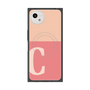 プレミアムスクエアケース with SnapMag［ オリジナル - initial two tone - C pink ］