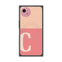 プレミアムスクエアケース with SnapMag［ オリジナル - initial two tone - C pink ］