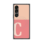 プレミアムスクエアケース with SnapMag［ オリジナル - initial two tone - C pink ］