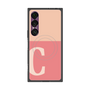 プレミアムスクエアケース with SnapMag［ オリジナル - initial two tone - C pink ］