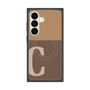 プレミアムスクエアケース with SnapMag［ オリジナル - initial two tone - C brown ］