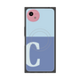 プレミアムスクエアケース with SnapMag［ オリジナル - initial two tone - C blue ］