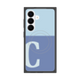 プレミアムスクエアケース with SnapMag［ オリジナル - initial two tone - C blue ］