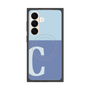 プレミアムスクエアケース with SnapMag［ オリジナル - initial two tone - C blue ］
