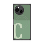 プレミアムスクエアケース with SnapMag［ オリジナル - initial two tone - C green ］