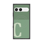 プレミアムスクエアケース with SnapMag［ オリジナル - initial two tone - C green ］