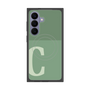 プレミアムスクエアケース with SnapMag［ オリジナル - initial two tone - C green ］