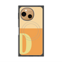 プレミアムスクエアケース with SnapMag［ オリジナル - initial two tone - D orange ］