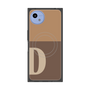 プレミアムスクエアケース with SnapMag［ オリジナル - initial two tone - D brown ］